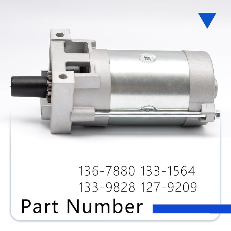 TUTUSIA 136-7880 Starter Motor for 2P77F Engines Compatible with Toro Timecutter and More Replaces 133-1564 127-9209 133-9828, Replacement for Predator 708cc 22hp Vertical V-Twin Engine 62879 - Image 3